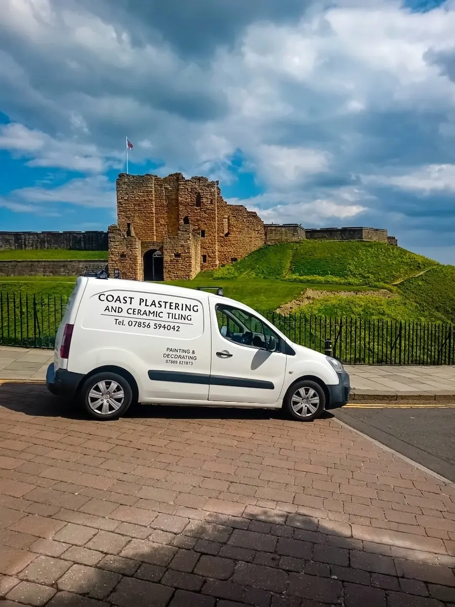 Coast Plastering at work in Cullercoats