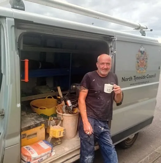 The plasterer behind Coast Plastering, Cullercoats